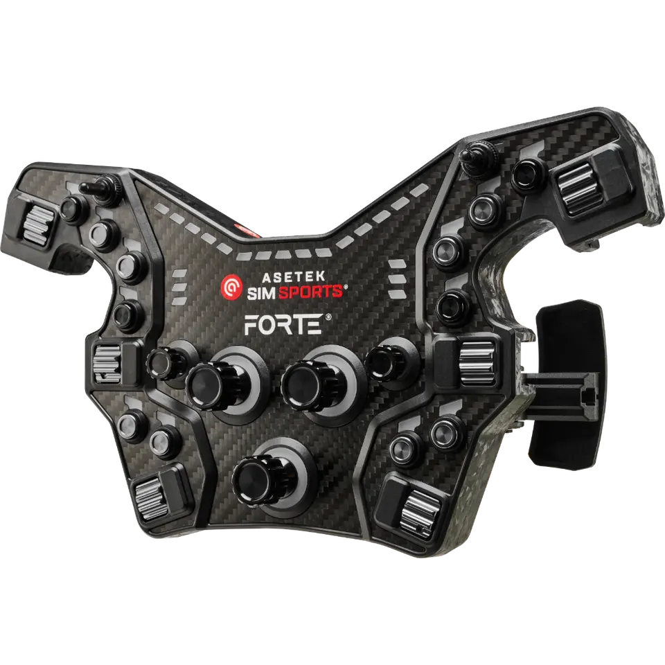 Asetek SimSports Forte® Formula Button Box (Black, Aluminum)