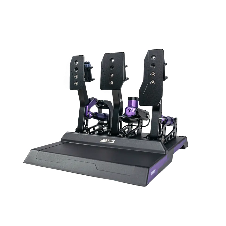 Trak Racer Conspit CPP-Lite 3 Pedal Set – Hydraulic Load Cell Sim Racing Pedals
