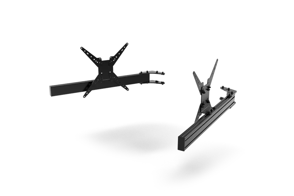 Trak Racer 980mm/38.58" Add-On Triple Monitor Arms with VESA Mounts — Fits Monitors up to 55"