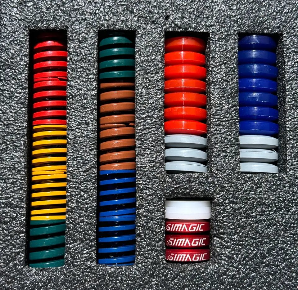 Trak Racer Simagic P1000 Optional Rubber Pads & Springs Kit – Brake Feel Tuning for Standard & Hydraulic Pedals