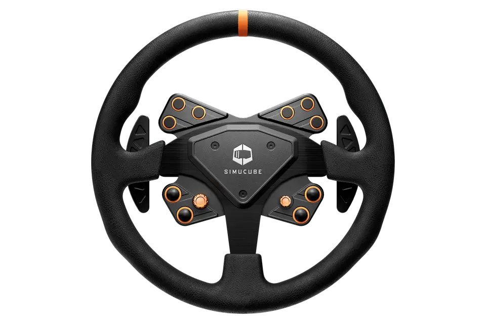 Trak Racer Simucube Tahko Round Black Edition Sim Racing Steering Wheel