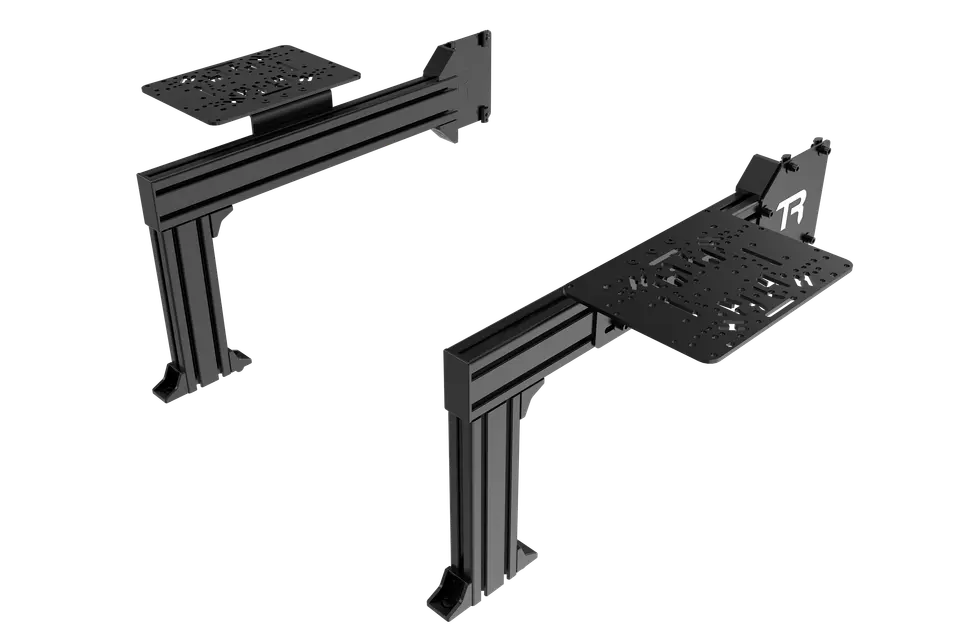 Trak Racer Flight Sim Control Mount Kit – 2 Side Supports, 200mm, for Aluminium Cockpits