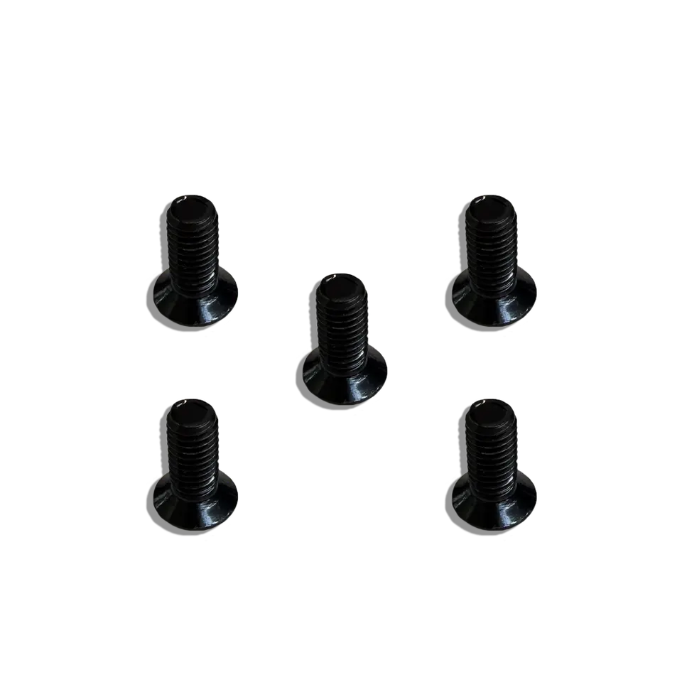 Trak Racer M8 x 20mm Hardened Flat Hex Screws - Pack of 5