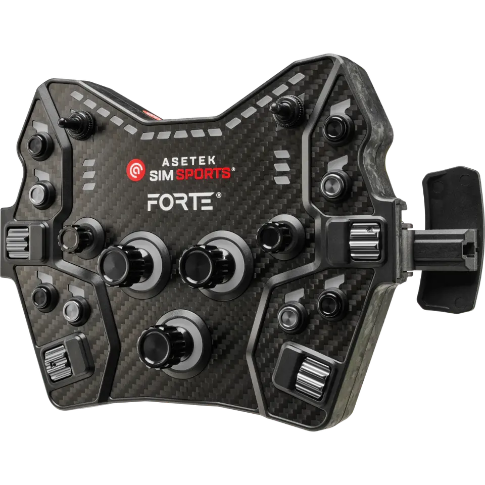 Asetek SimSports Forte® GT Button Box (Black, Aluminum)