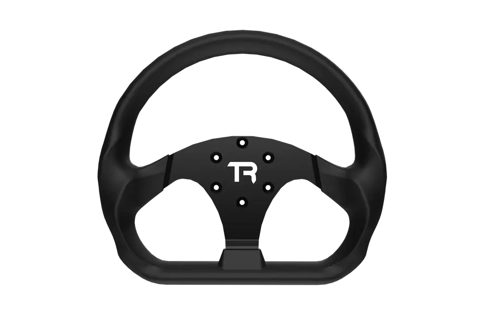 Trak Racer 330mm/13" Flat-Bottom Closed GT Sim Racing Wheel Rim – Aluminium Alloy with Silicone Grip