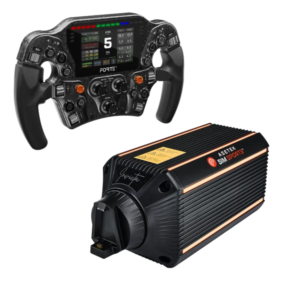 Asetek SimSports Invicta Wheelbase + Forte Formula Pro Bundle