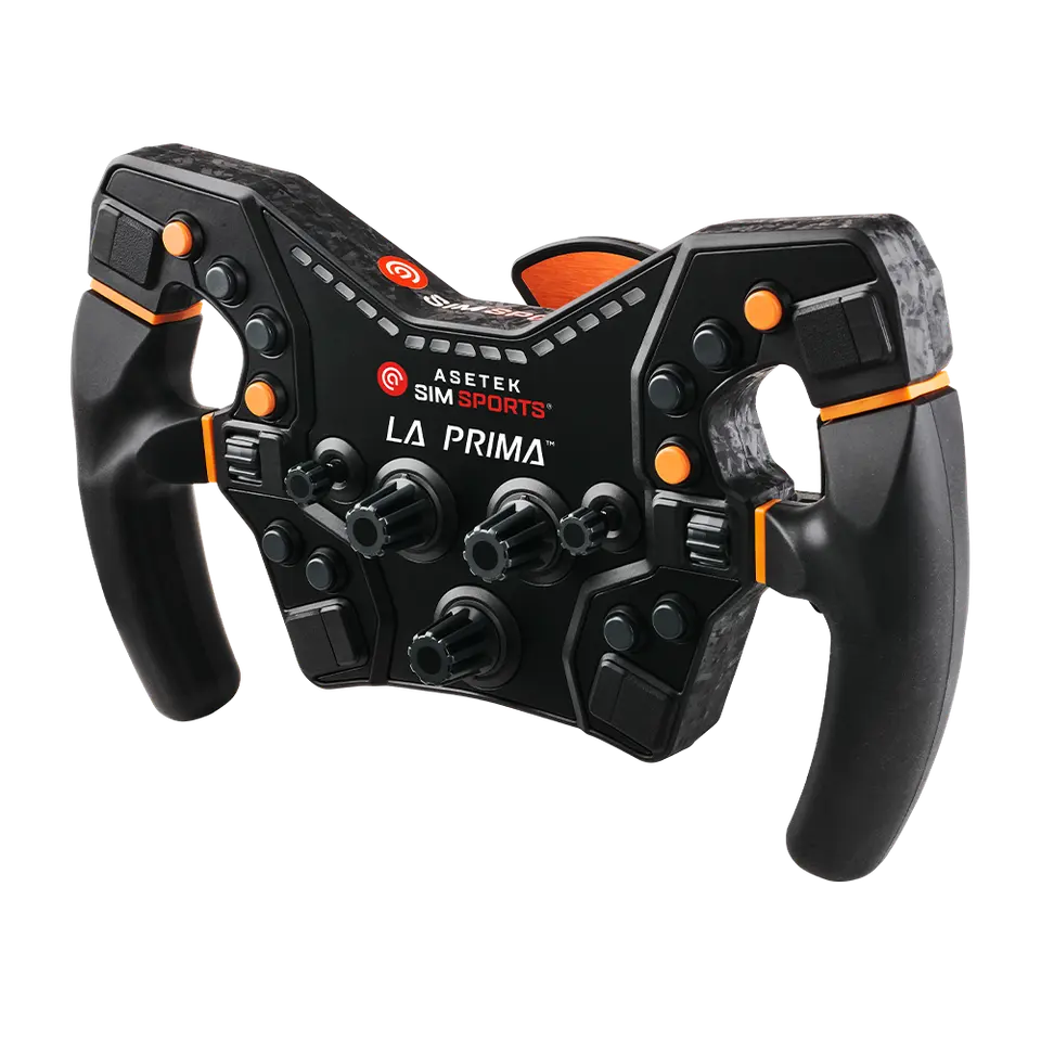 Asetek SimSports La Prima™ Formula Steering Wheel (Orange)