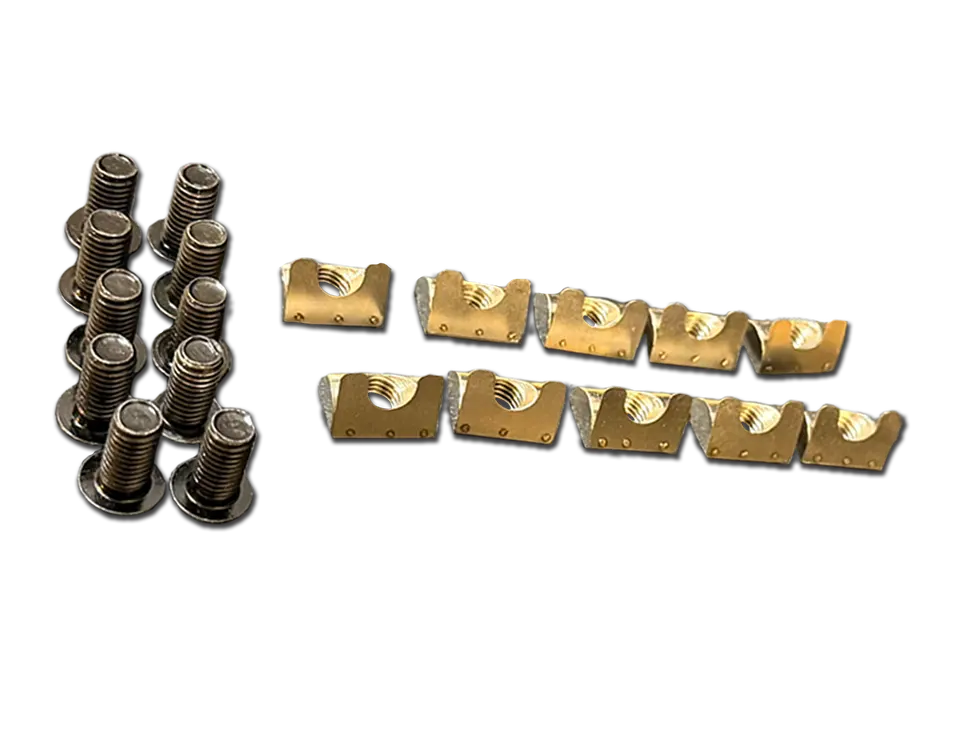 Trak Racer Hex Screw and Nut for 8mm T-Slot - Set of 10 or 20