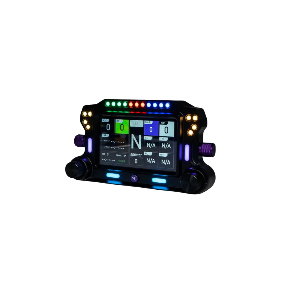 Trak Racer Conspit CSD SimHub Dashboard – 5″ IPS Race Display with RGB Alerts
