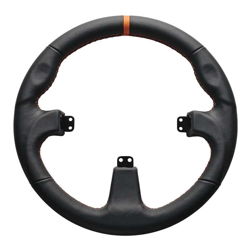 Asetek SimSports Round Black Leather Rim