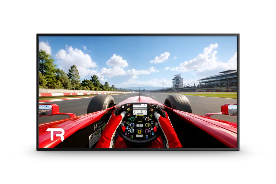 Trak Racer 43" 4K UHD 120Hz IPS Gaming Monitor | Sim Racing & Flight Sim Display