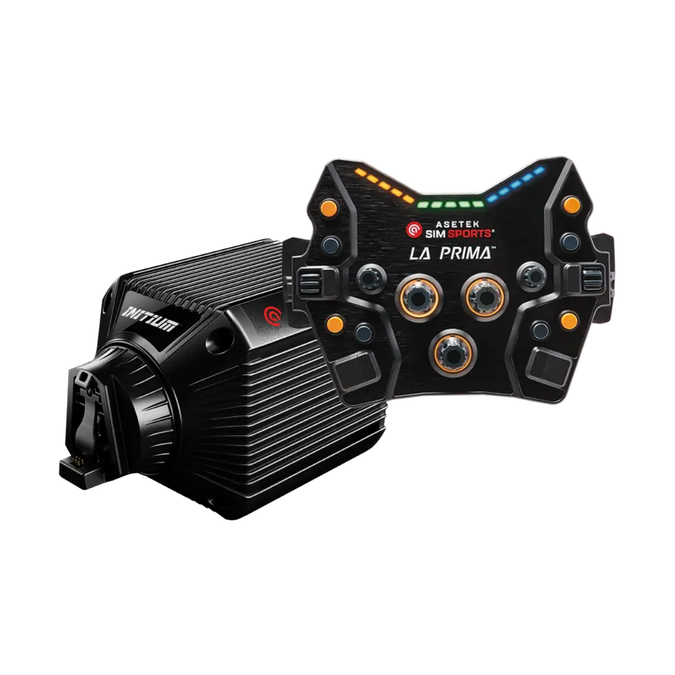Asetek SimSports La Prima™ GT Button Box + Initium Direct Drive Wheelbase UK (Bundle)