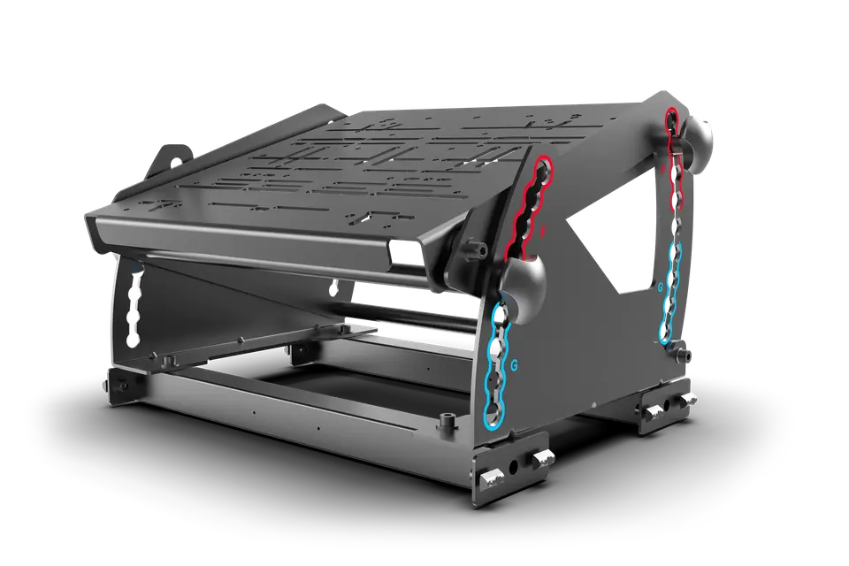 Trak Racer Tool-Free Pedal Mount System for Formula & GT Hybrid Pedals (Extrusion Rigs)