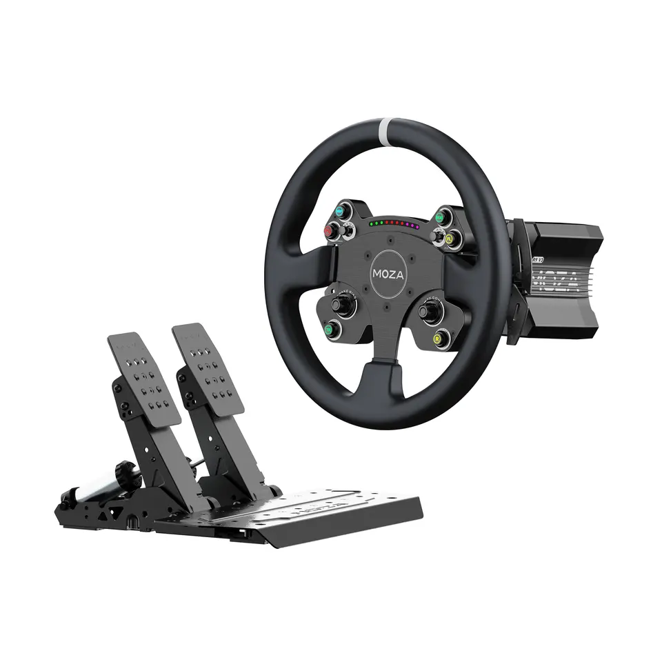 MOZA Racing R9 V3 and CS V2P with SRP2 Bundle