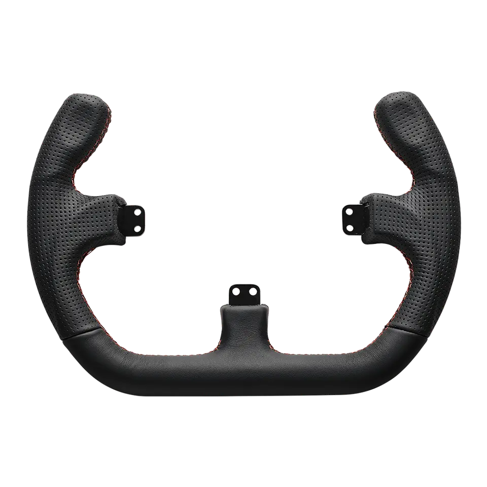 Asetek SimSports Open D Black Leather Rim