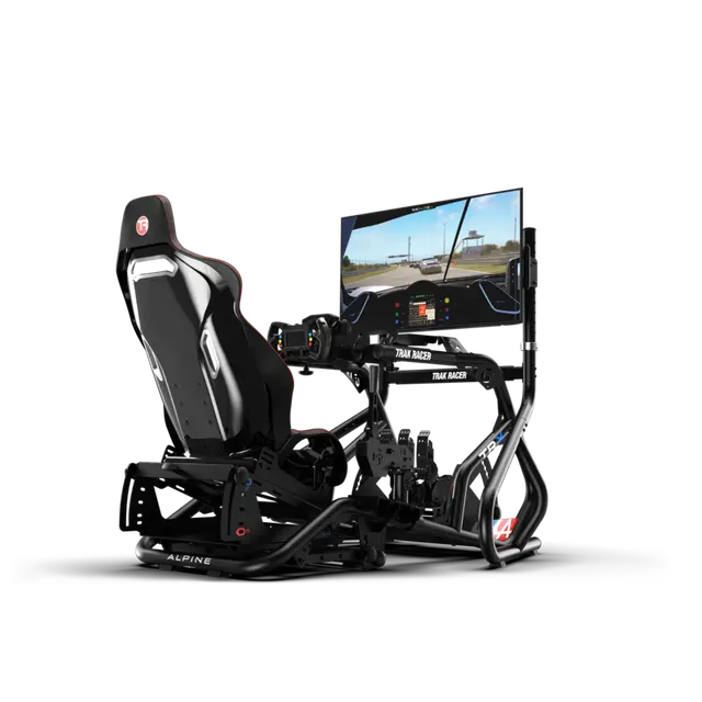 Trak Racer Freestanding Single Monitor Stand - Supports up to 80" Display